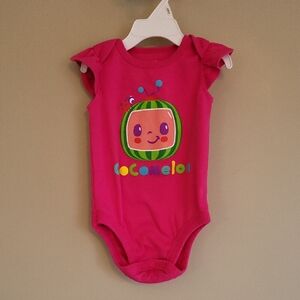 Cocomelon bright pink onesie/bodysuit